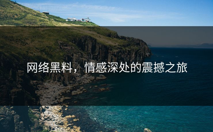 网络黑料，情感深处的震撼之旅