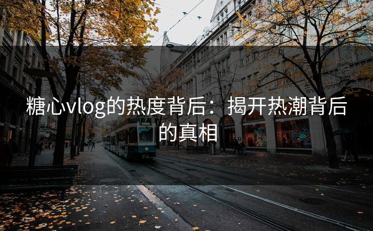 糖心vlog的热度背后：揭开热潮背后的真相  第1张