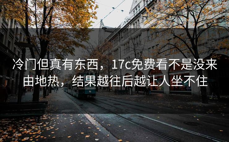 冷门但真有东西，17c免费看不是没来由地热，结果越往后越让人坐不住  第1张